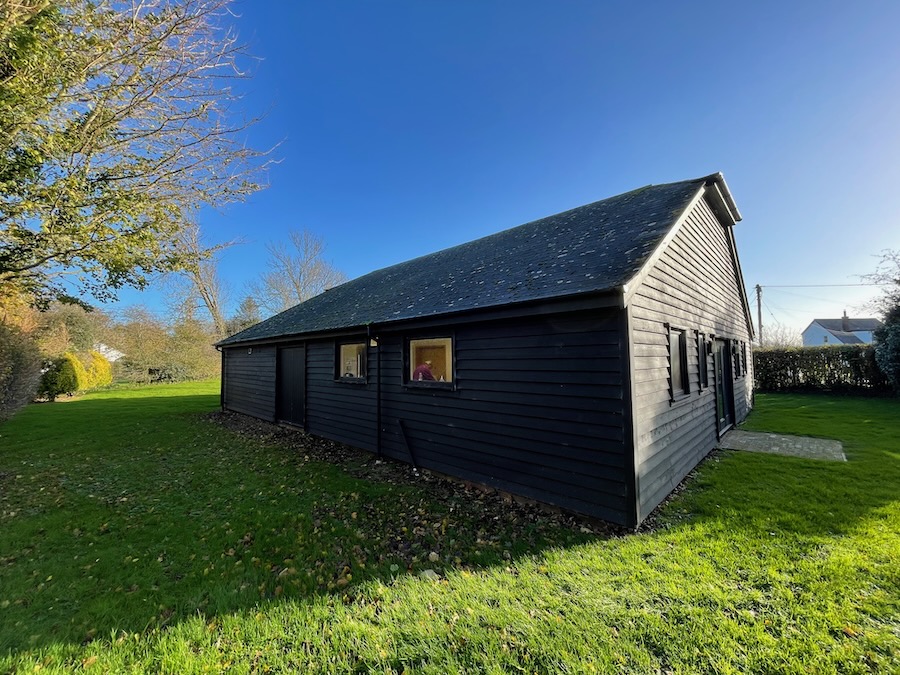 Brooklands Village Hall from Rear Left