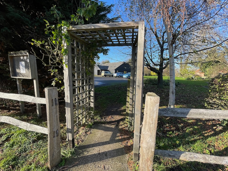 Brooklands Village Hall Entrance & Noticeboard