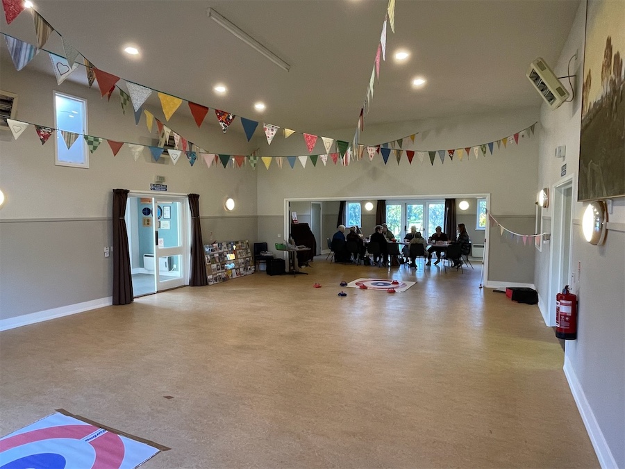 brookland Village Hall from the large hall towards small hall