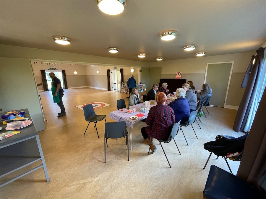 Brookland Village Hall showing Small Hall with people